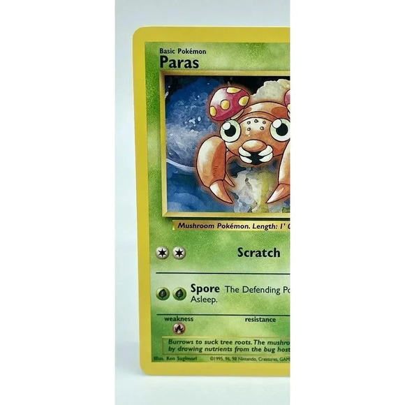 Paras Jungle 59/64 Regular Unlimited Common Pokémon TCG Non Holo Vintage 1999 NM - Picture 2 of 6